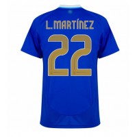 Argentinien Lautaro Martinez #22 Auswärtstrikot Copa America 2024 Kurzarm